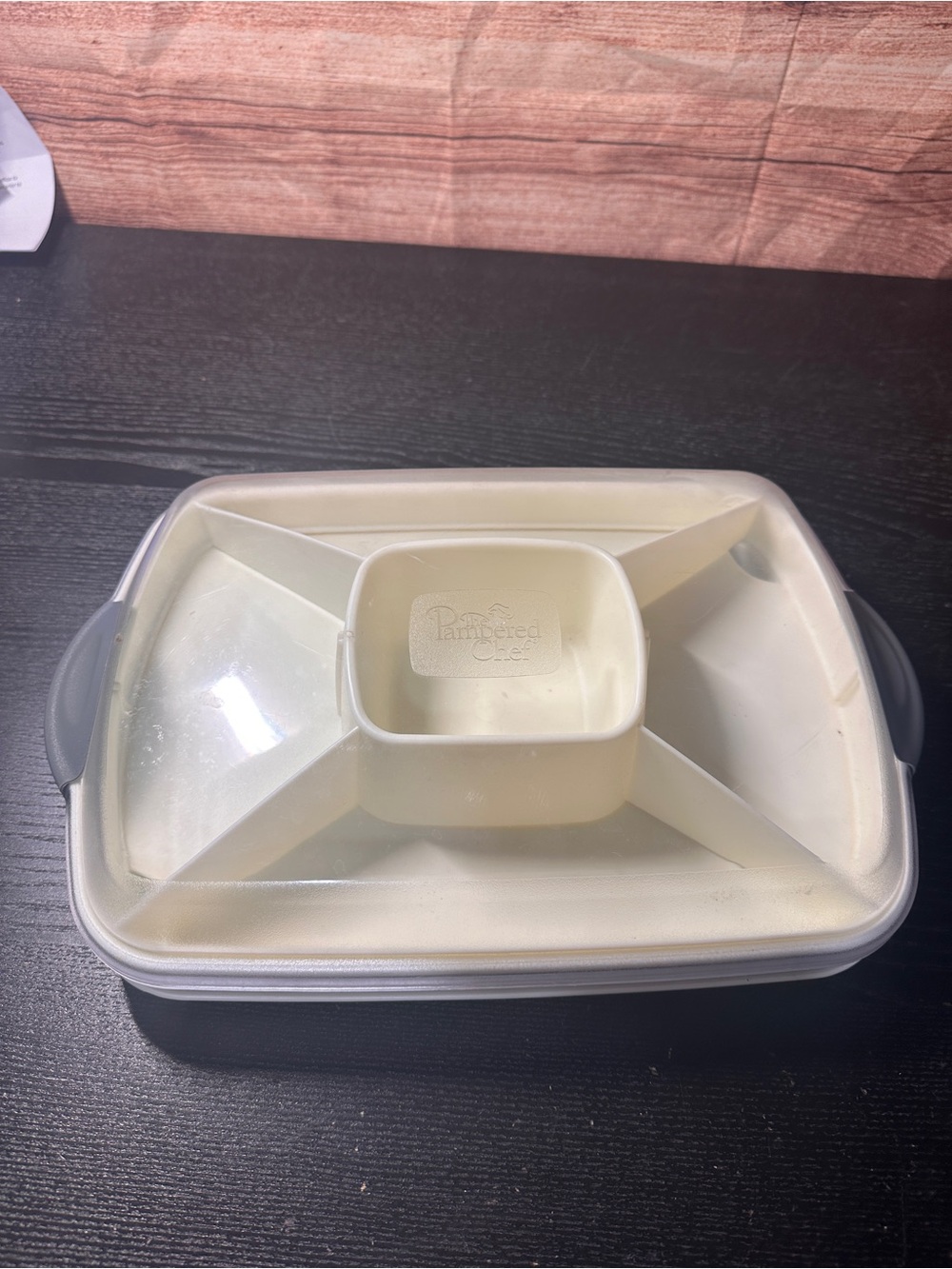 Pampered Chef Chillzanne Rectangular Server 2781 Deviled Egg/vegetable